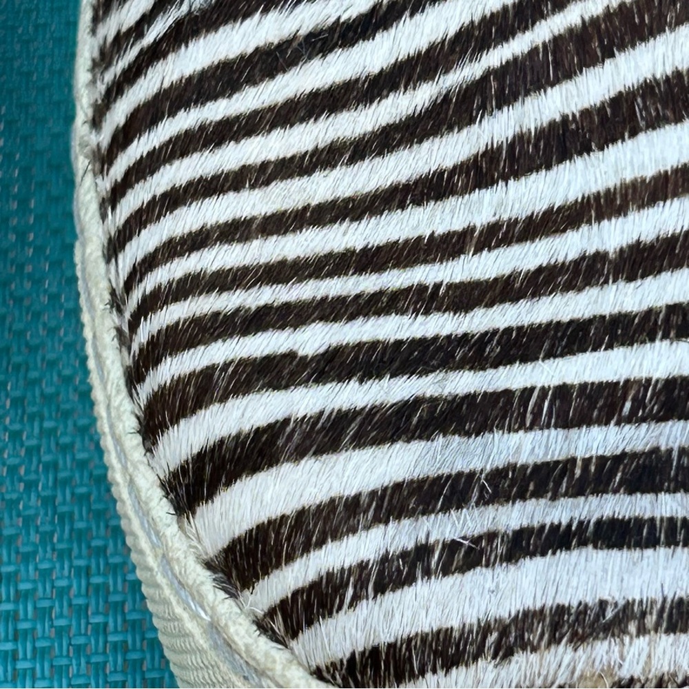 Sam Edelman Becker Brown Zebra Print Leather SlipOn Loafers Size 10.5 US / 42 EU - Picture 4 of 9